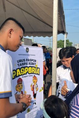 IMIGRASI BELAWAN BUKA LAYANAN PASPORIA DI CAR FREE DAY, WARGA MUDAH URUS PASPOR SAAT LIBUR