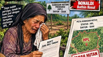 LAPOR POLRES SIAK!! BONGKAR SINDIKAT JUAL BELI TANAH HPL: KORBAN MERUGI HINGGA Rp85 JUTA, RONALDI HARUS SEGERA DITANGKAP!